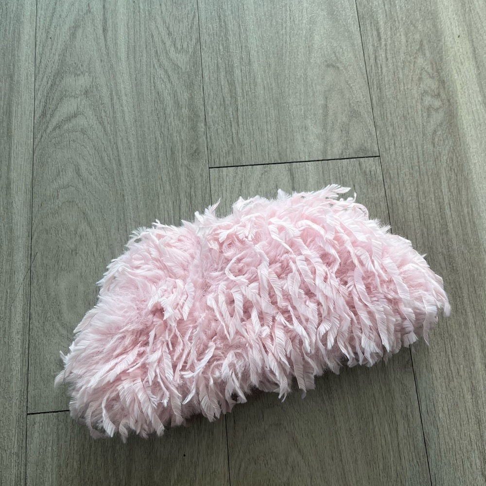 Pink Fuzzy Clutch